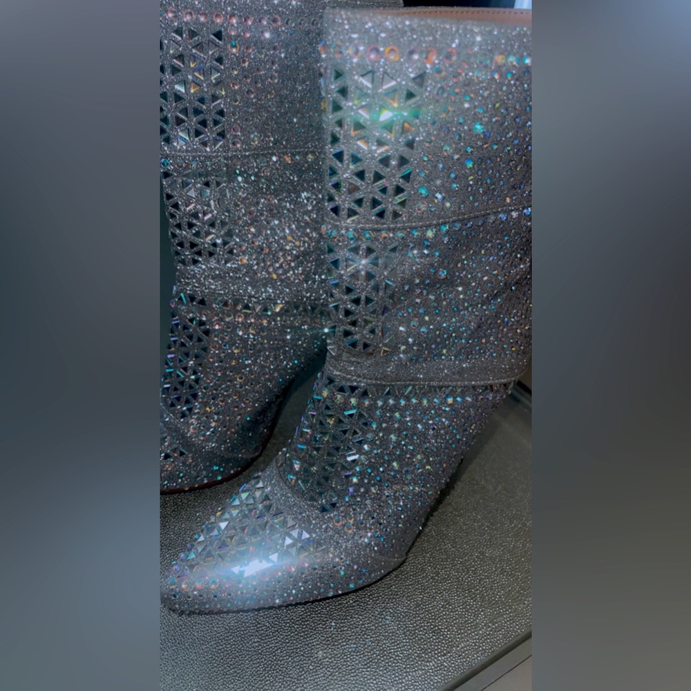 Silver boots